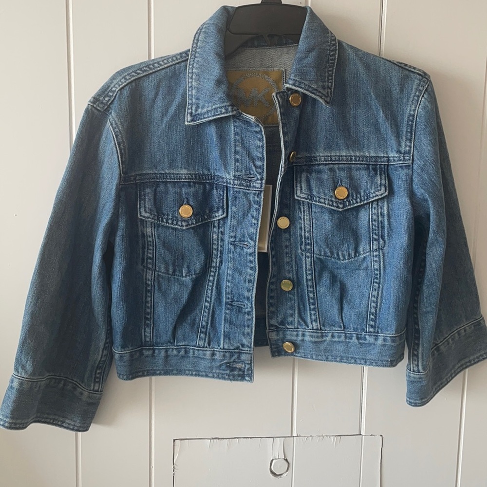 Michael Kors Cropped Jean jacket